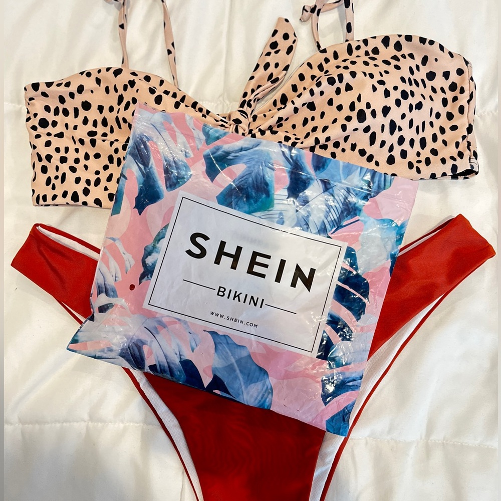 SHEIN animal print bikini 👙